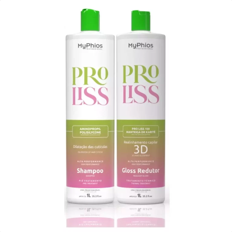 Proliss 3D Myphios - Cabelo liso, sem frizz, hidratado e com brilho tridimensional.